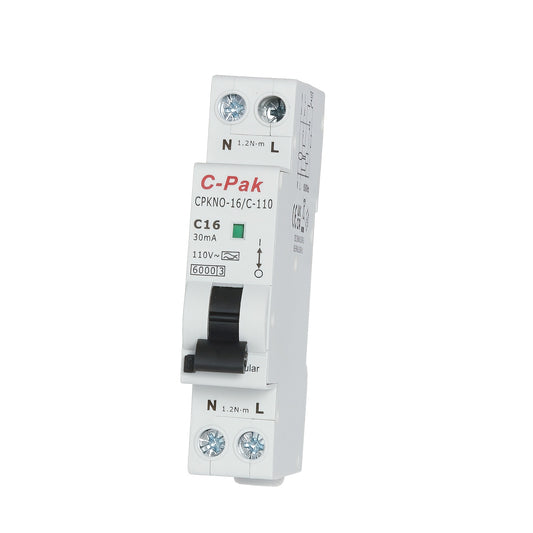 RCBO - CPKNO - 2 Pole - 1 Module - 110V