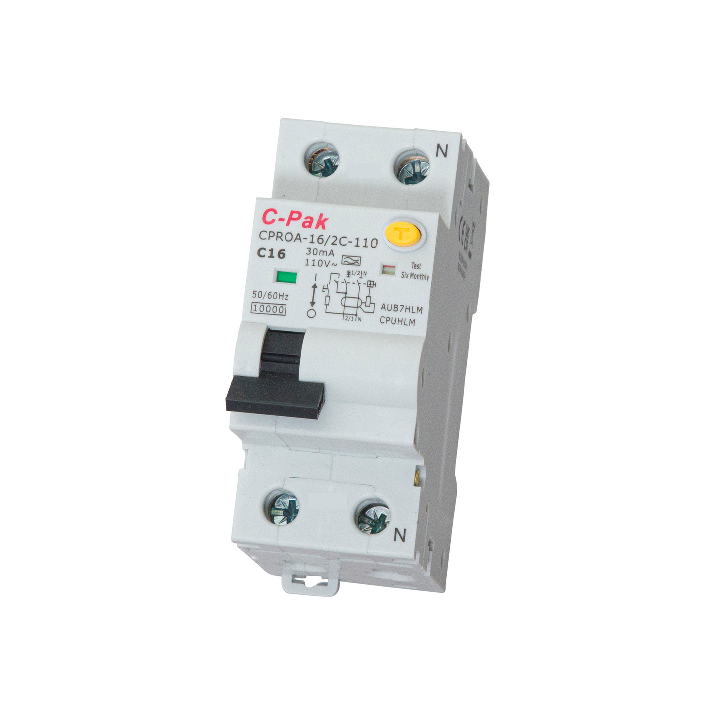 RCBO - CPROA - 2 Pole - 2 Module - 110V
