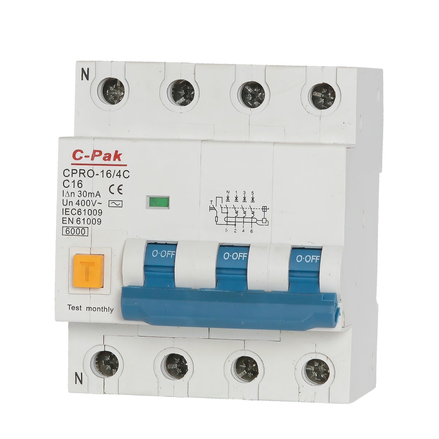 RCBO - CPRO - 4 Pole - 4 Module