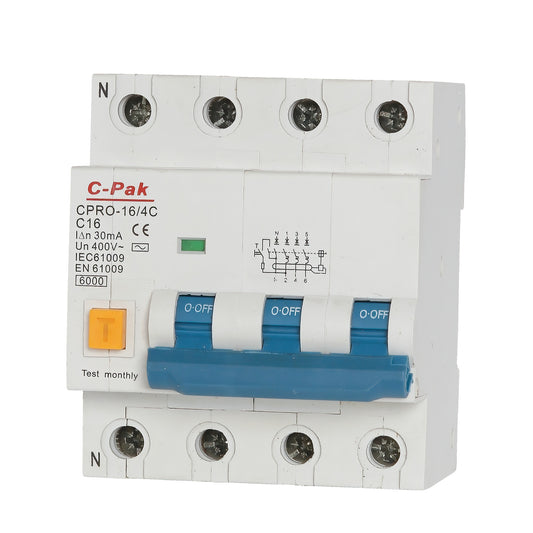 RCBO - CPRO - 4 Pole - 4 Module