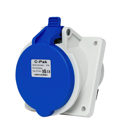 Socket - Switch Compatible - 32A Angled