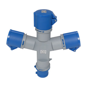 Socket - 1-3 Splitter - 16 & 32A