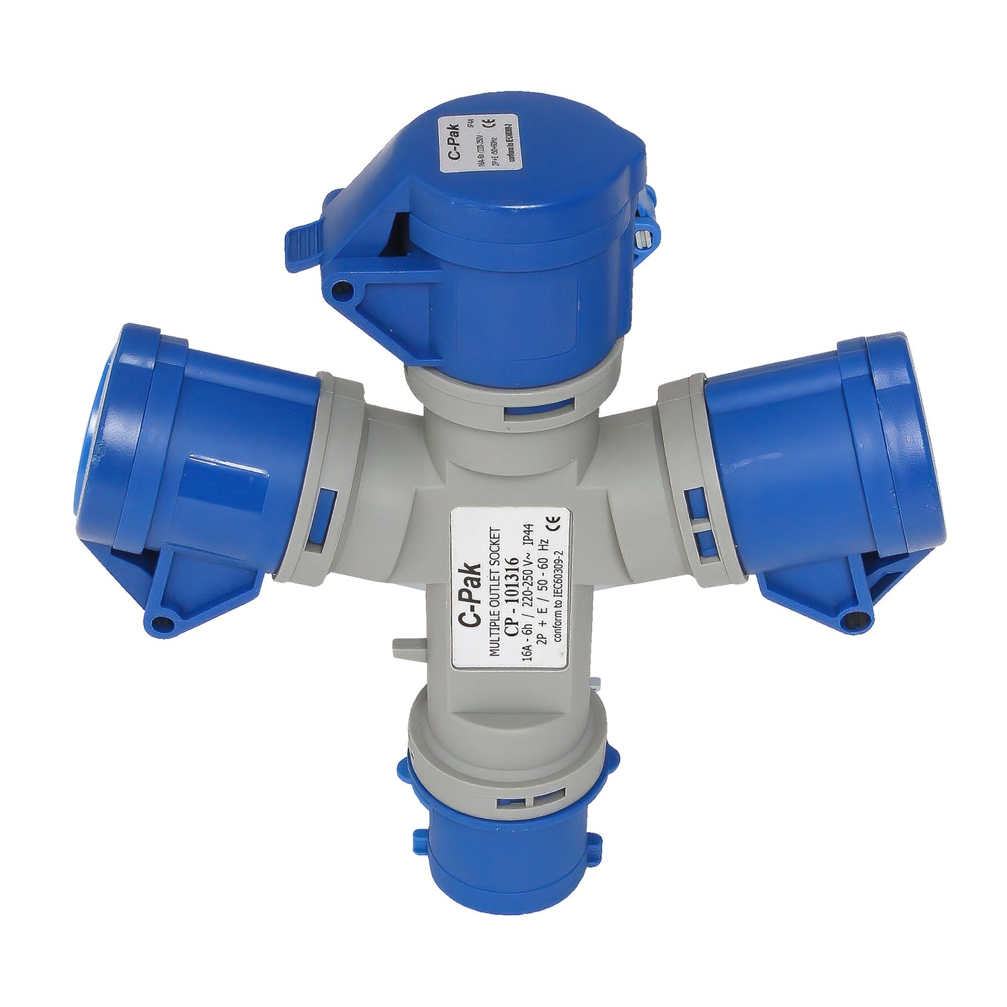 Socket - 1-3 Splitter - 16 & 32A