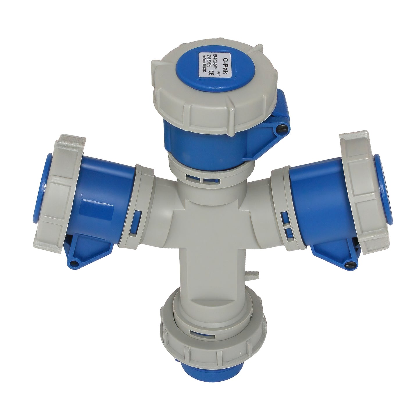 Socket - 1-3 Splitter - 16 & 32A