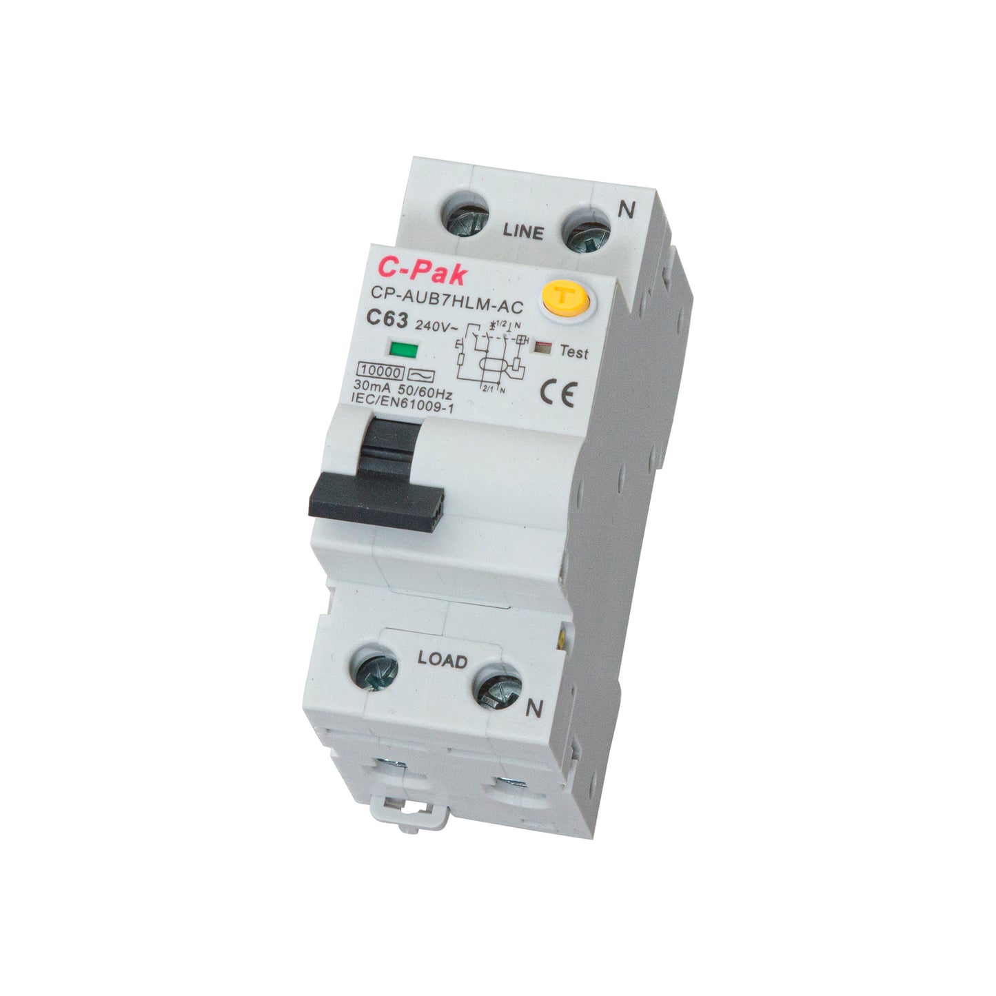 RCBO - CPRO - High Amp - 2 Pole - 2 Module