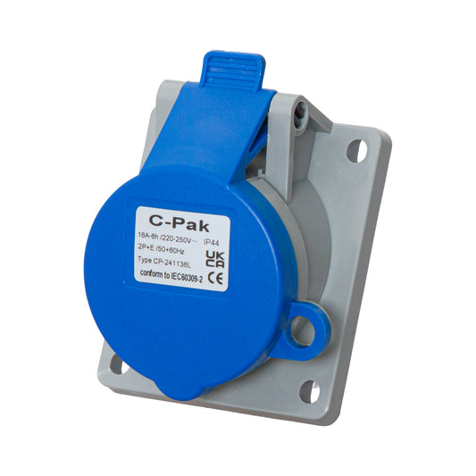 Socket - 16A Angled Lockable