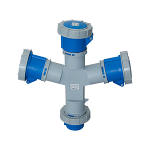 Socket - 1-3 Splitter - 16 & 32A
