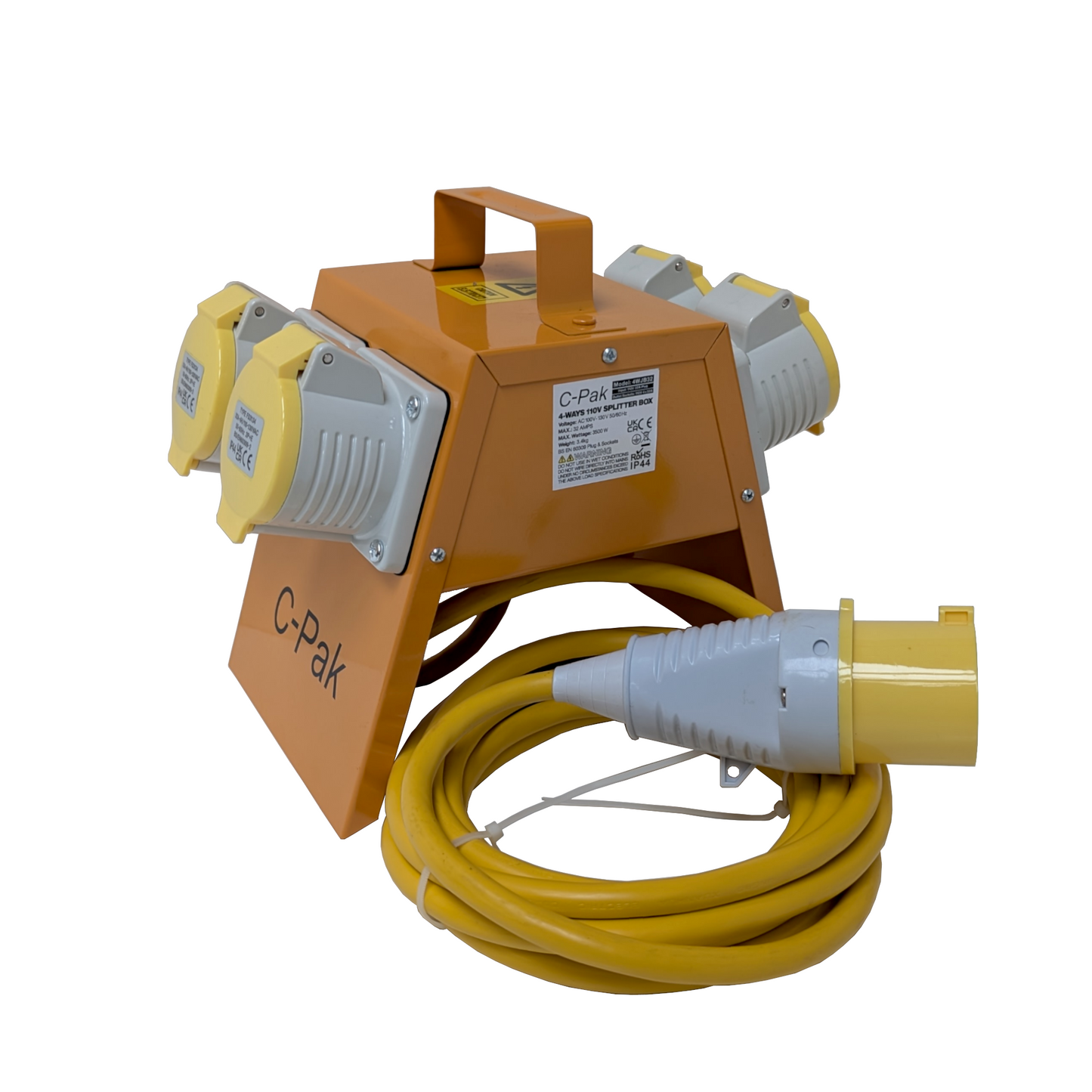 COMING SOON - Site Electrical - 4 Way Splitter Box 110V 32A